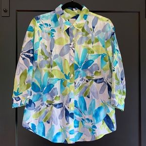 Chico's Linen Shirt Chico's Size 1